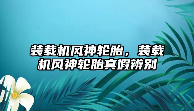 裝載機風神輪胎，裝載機風神輪胎真假辨別