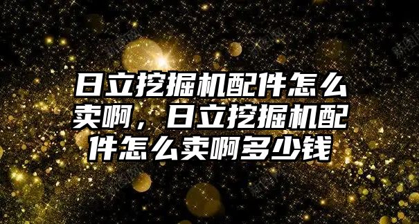 日立挖掘機配件怎么賣啊，日立挖掘機配件怎么賣啊多少錢