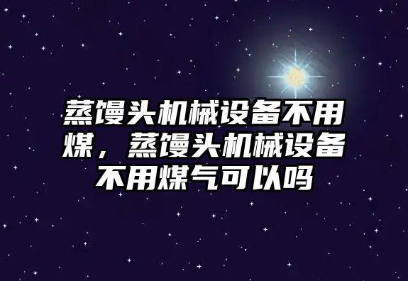 蒸饅頭機械設備不用煤，蒸饅頭機械設備不用煤氣可以嗎