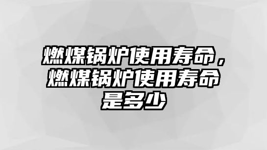 燃煤鍋爐使用壽命，燃煤鍋爐使用壽命是多少