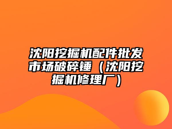 沈陽挖掘機配件批發市場破碎錘（沈陽挖掘機修理廠）