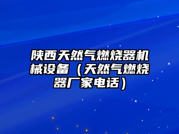 陜西天然氣燃燒器機械設備（天然氣燃燒器廠家電話）