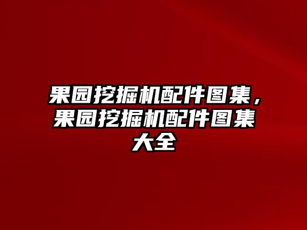 果園挖掘機配件圖集，果園挖掘機配件圖集大全