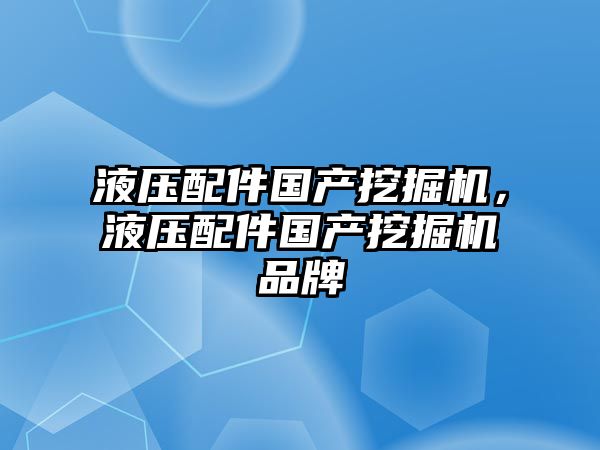 液壓配件國產挖掘機，液壓配件國產挖掘機品牌