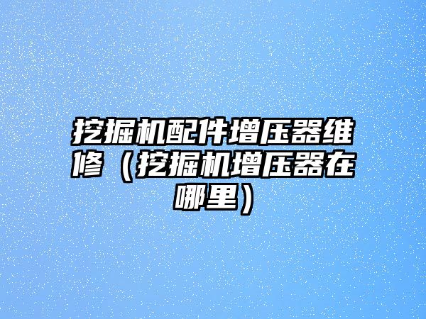 挖掘機配件增壓器維修（挖掘機增壓器在哪里）