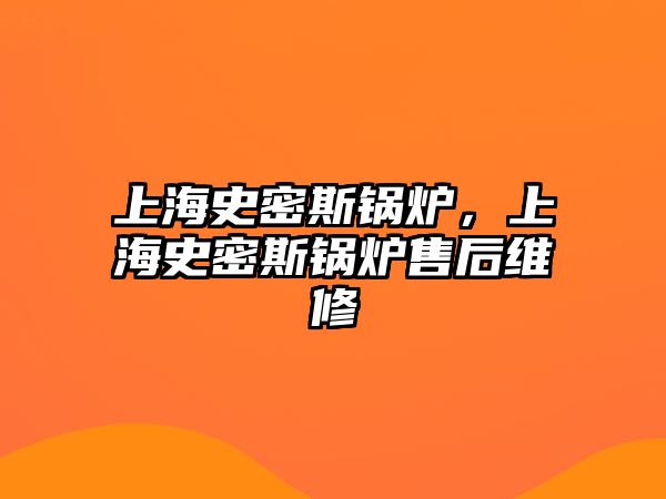 上海史密斯鍋爐，上海史密斯鍋爐售后維修