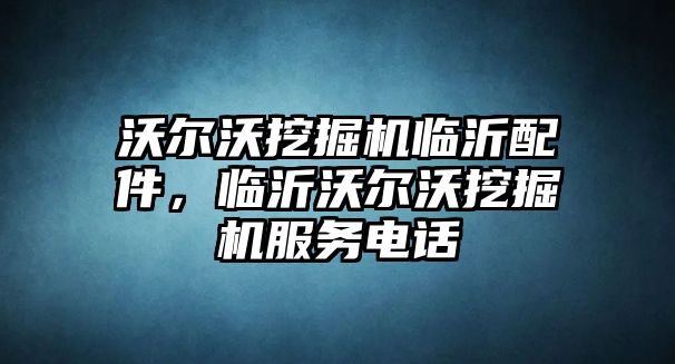 沃爾沃挖掘機臨沂配件，臨沂沃爾沃挖掘機服務電話