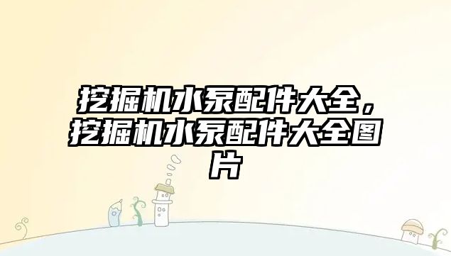 挖掘機水泵配件大全，挖掘機水泵配件大全圖片