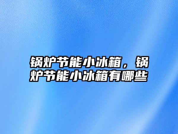 鍋爐節能小冰箱，鍋爐節能小冰箱有哪些