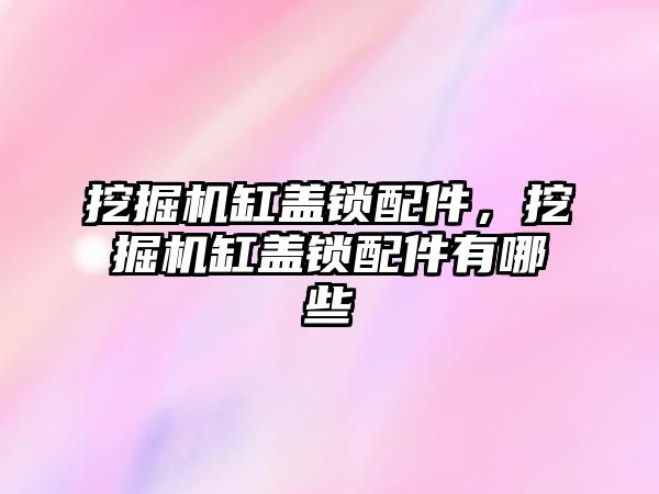 挖掘機缸蓋鎖配件，挖掘機缸蓋鎖配件有哪些