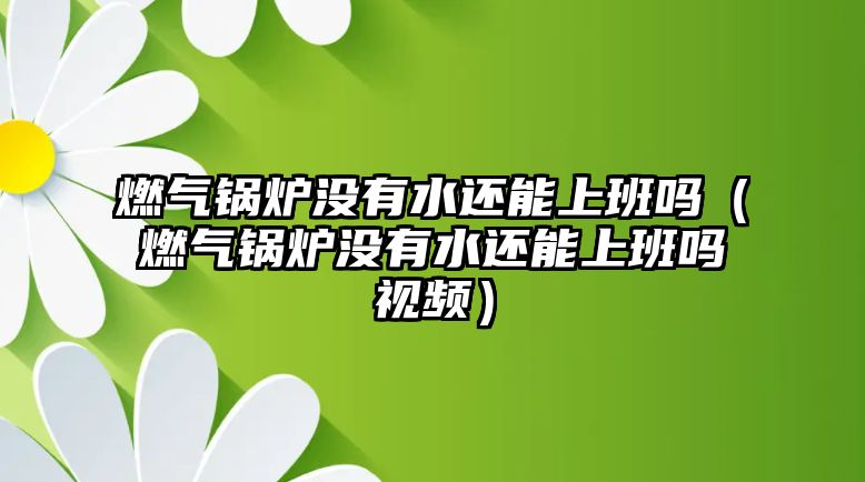 燃?xì)忮仩t沒有水還能上班嗎（燃?xì)忮仩t沒有水還能上班嗎視頻）