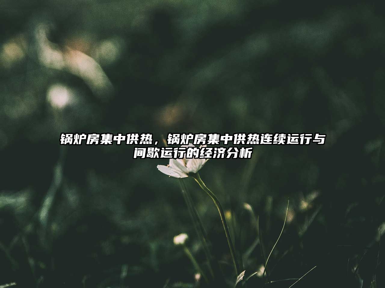 鍋爐房集中供熱，鍋爐房集中供熱連續(xù)運(yùn)行與間歇運(yùn)行的經(jīng)濟(jì)分析