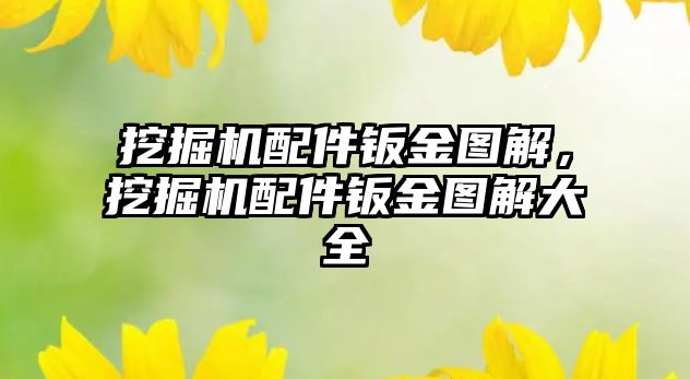 挖掘機配件鈑金圖解，挖掘機配件鈑金圖解大全