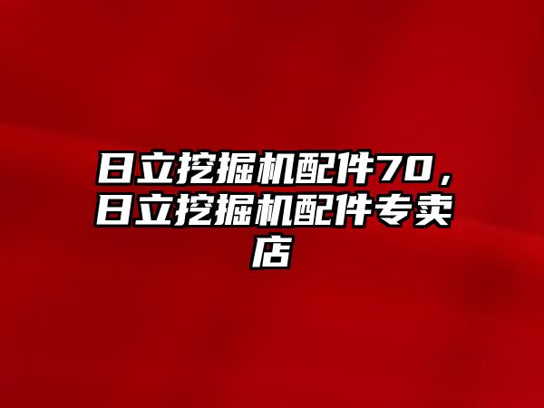 日立挖掘機配件70，日立挖掘機配件專賣店