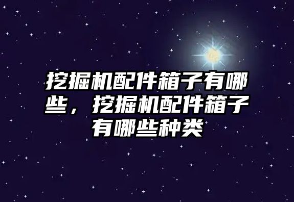 挖掘機配件箱子有哪些，挖掘機配件箱子有哪些種類