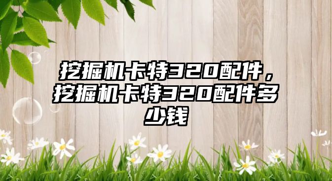 挖掘機卡特320配件，挖掘機卡特320配件多少錢