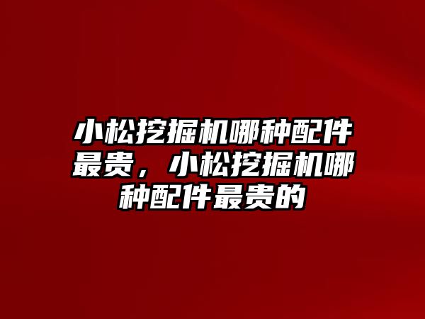 小松挖掘機哪種配件最貴，小松挖掘機哪種配件最貴的