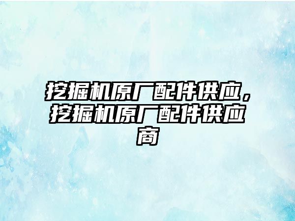 挖掘機原廠配件供應，挖掘機原廠配件供應商