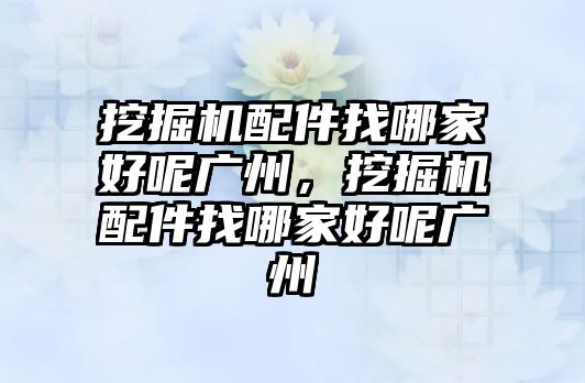 挖掘機配件找哪家好呢廣州，挖掘機配件找哪家好呢廣州