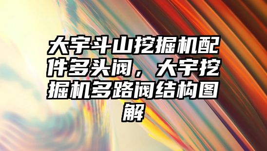 大宇斗山挖掘機配件多頭閥，大宇挖掘機多路閥結構圖解