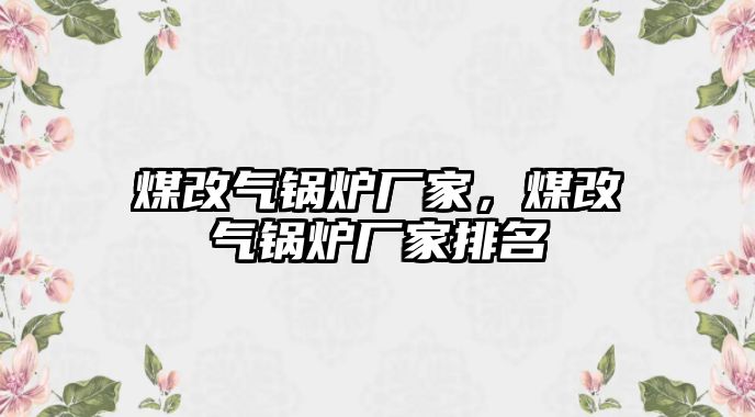 煤改氣鍋爐廠家，煤改氣鍋爐廠家排名