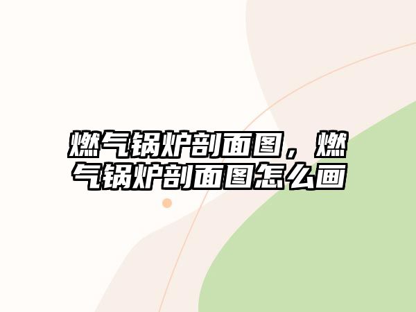 燃氣鍋爐剖面圖，燃氣鍋爐剖面圖怎么畫