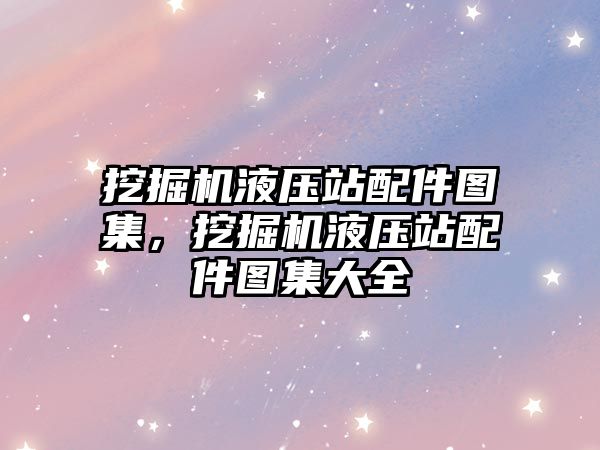 挖掘機液壓站配件圖集，挖掘機液壓站配件圖集大全