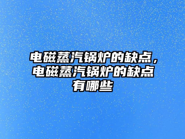 電磁蒸汽鍋爐的缺點，電磁蒸汽鍋爐的缺點有哪些