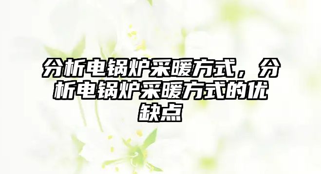 分析電鍋爐采暖方式，分析電鍋爐采暖方式的優缺點