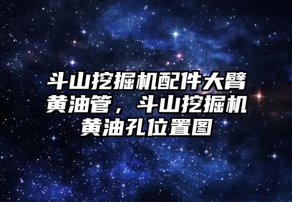 斗山挖掘機配件大臂黃油管，斗山挖掘機黃油孔位置圖