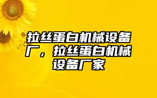 拉絲蛋白機械設(shè)備廠，拉絲蛋白機械設(shè)備廠家