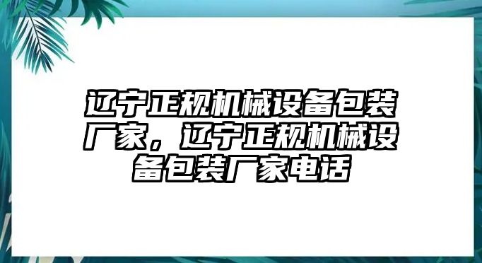 遼寧正規機械設備包裝廠家，遼寧正規機械設備包裝廠家電話