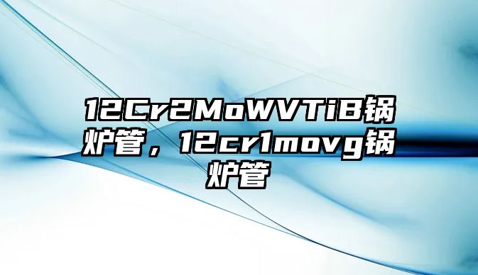 12Cr2MoWVTiB鍋爐管，12cr1movg鍋爐管