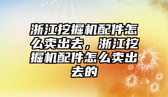 浙江挖掘機配件怎么賣出去，浙江挖掘機配件怎么賣出去的