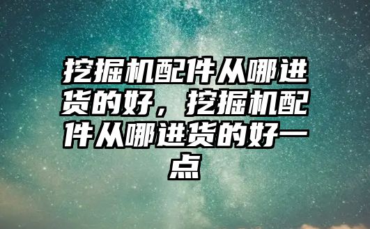 挖掘機配件從哪進貨的好，挖掘機配件從哪進貨的好一點