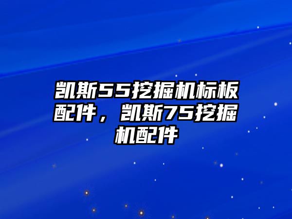 凱斯55挖掘機標板配件，凱斯75挖掘機配件