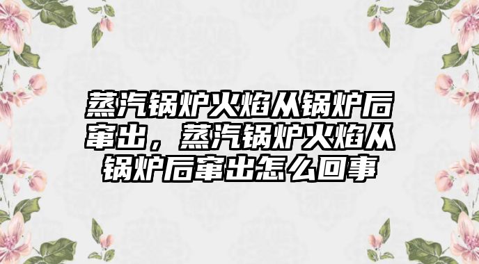 蒸汽鍋爐火焰從鍋爐后竄出，蒸汽鍋爐火焰從鍋爐后竄出怎么回事