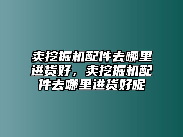 賣挖掘機配件去哪里進貨好，賣挖掘機配件去哪里進貨好呢