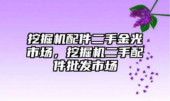 挖掘機配件二手金光市場，挖掘機二手配件批發市場