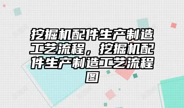 挖掘機配件生產制造工藝流程，挖掘機配件生產制造工藝流程圖