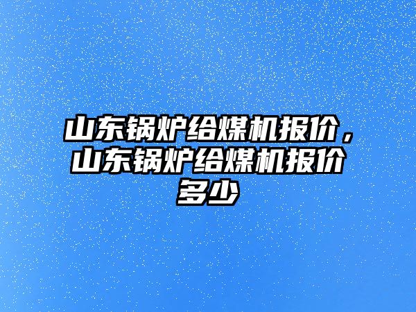 山東鍋爐給煤機(jī)報(bào)價(jià)，山東鍋爐給煤機(jī)報(bào)價(jià)多少