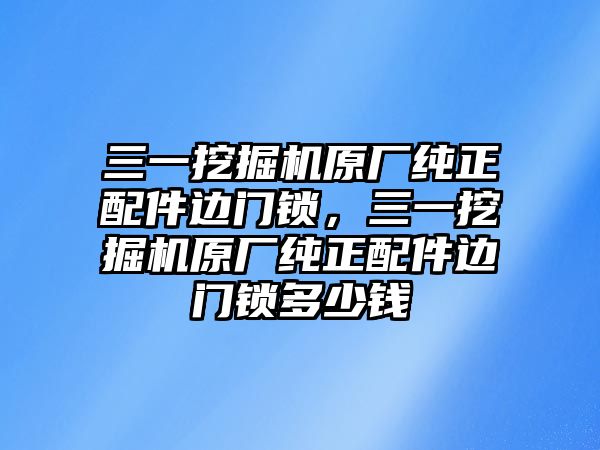 三一挖掘機原廠純正配件邊門鎖，三一挖掘機原廠純正配件邊門鎖多少錢