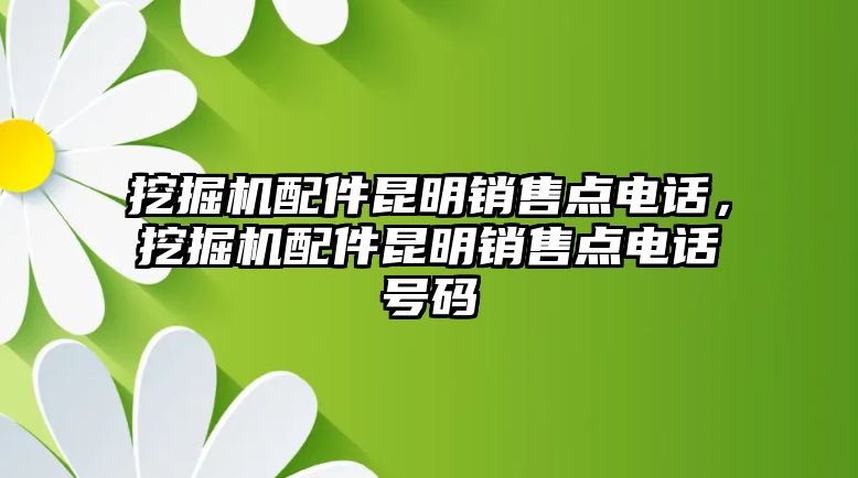 挖掘機(jī)配件昆明銷售點(diǎn)電話，挖掘機(jī)配件昆明銷售點(diǎn)電話號碼