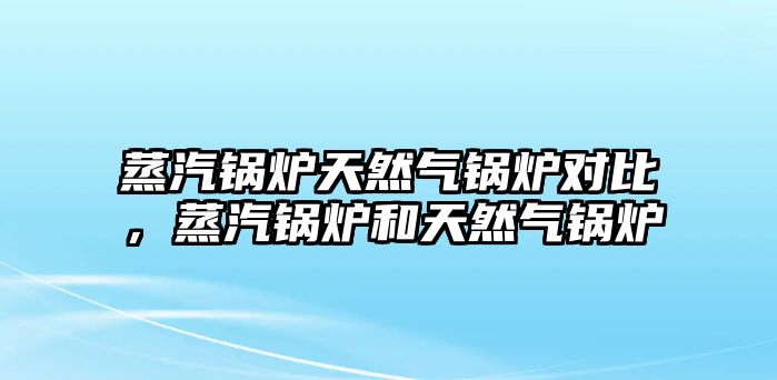 蒸汽鍋爐天然氣鍋爐對(duì)比，蒸汽鍋爐和天然氣鍋爐