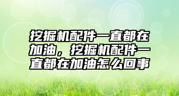 挖掘機配件一直都在加油，挖掘機配件一直都在加油怎么回事