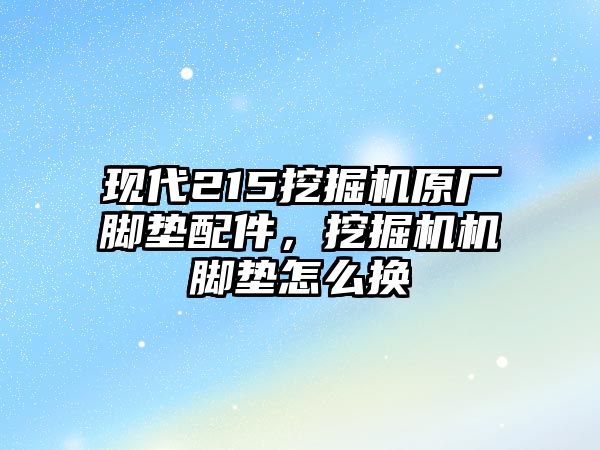 現(xiàn)代215挖掘機(jī)原廠腳墊配件，挖掘機(jī)機(jī)腳墊怎么換