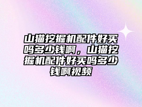 山貓挖掘機配件好買嗎多少錢啊，山貓挖掘機配件好買嗎多少錢啊視頻