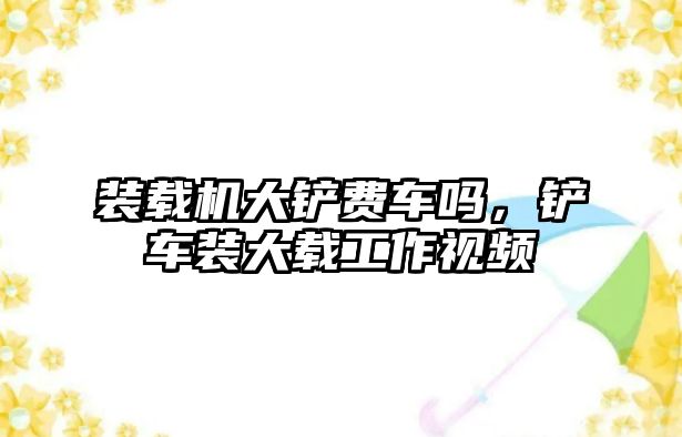 裝載機大鏟費車嗎，鏟車裝大載工作視頻