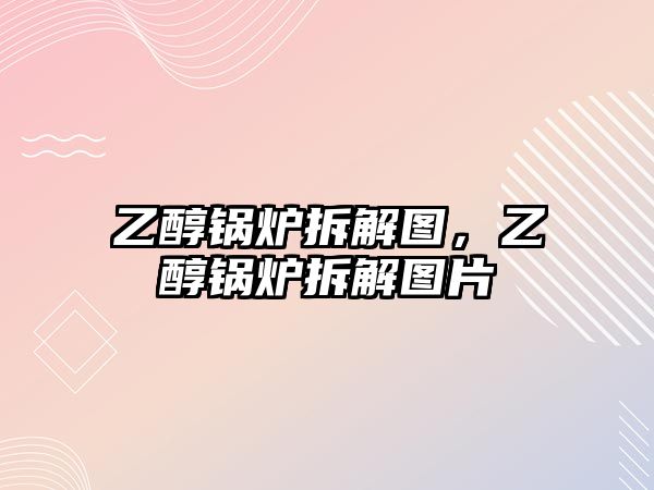 乙醇鍋爐拆解圖，乙醇鍋爐拆解圖片