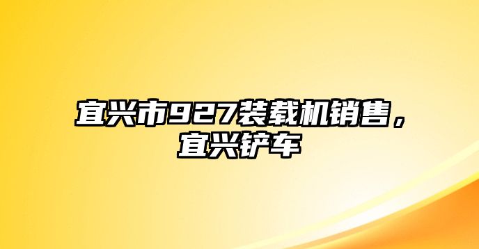 宜興市927裝載機(jī)銷售，宜興鏟車